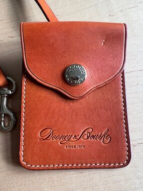 DOONEY & BOURKE Coin Card Brown Leather with Bag Clip Purse